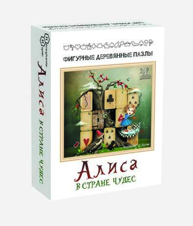 Фигурный деревянный пазл  &quot;Алиса&quot; арт.8172, производитель ТД БЭМБИ, ISBN 462-3-84430-099-8№ 3