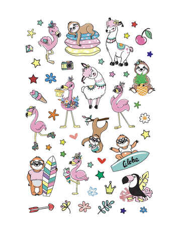Наклейки Crazy Bullet Journal Stickers (черная), производитель Контэнт, ISBN 978-5-00141-532-9 № 2