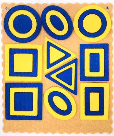 Огоньки Ларчик (ковролин, желто-синий), производитель Развивающие игры Воскобовича, ISBN 462-7-08147-252-4№ 3