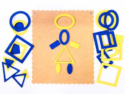 Огоньки Ларчик (ковролин, желто-синий), производитель Развивающие игры Воскобовича, ISBN 462-7-08147-252-4№ 5