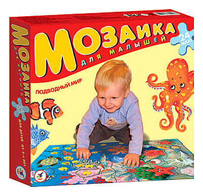 Мозаика для малышей. &quot;Подводный мир&quot;, производитель Дрофа-медиа, ISBN 460-7-14735-202-1, № 1