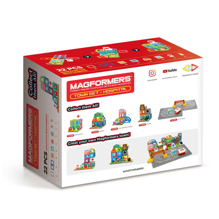 Магформерс Town Hospital Set, арт. 717006, производитель Magformers (Магформерс), ISBN 73-0-65817-006-9, № 3