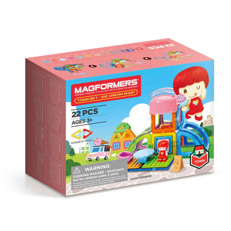 Магформерс Town Ice Cream Shop Set, арт. 717008, производитель Magformers (Магформерс), ISBN 73-0-65817-008-3, № 1