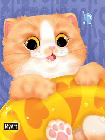 MyArt. MeowBook Скетчбук. Рыжий котик, производитель Проф-Пресс , ISBN 467-0-15901-447-8№ 1