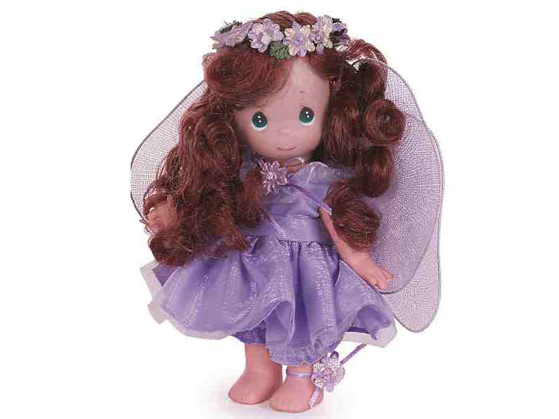 Кукла Precious Moments Фея фиалка, брюнетка 21 см, арт. 2204, производитель The Doll Maker, ISBN 73-2-53302-204-3, № 1