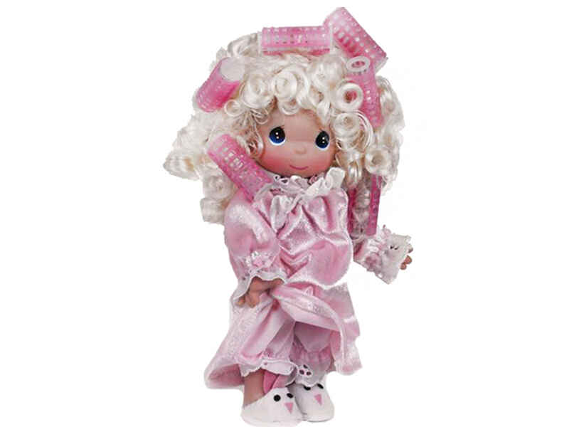 Кукла Precious Moments В бигудях, блондинка 21 см, арт. 3505, производитель The Doll Maker, ISBN 73-2-53303-505-0, № 1
