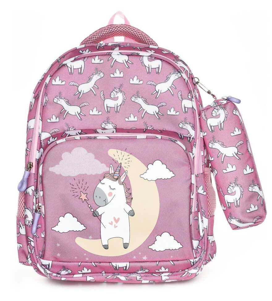 Рюкзак мягкий Schoolformat Little unicorn, модель SOFT 2+, мягкий каркас, двухсекционный, 17 л, для девочек, арт. РЮКМ2П-ЛЛЮ, производитель ФАРМ, ISBN 460-2-72314-885-2, № 1