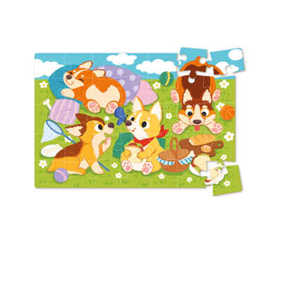 Пазл-мини "Щенята на полянке", производитель Я РАСТУ ТОЙЗ, ISBN 482-0-19824-430-9№ 2