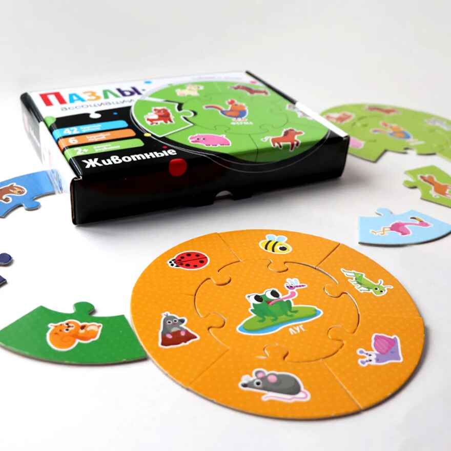 Пазлы-ассоциации: Животные, производитель Malamalama (Маламалама), ISBN 465-5-75264-670-7, № 3