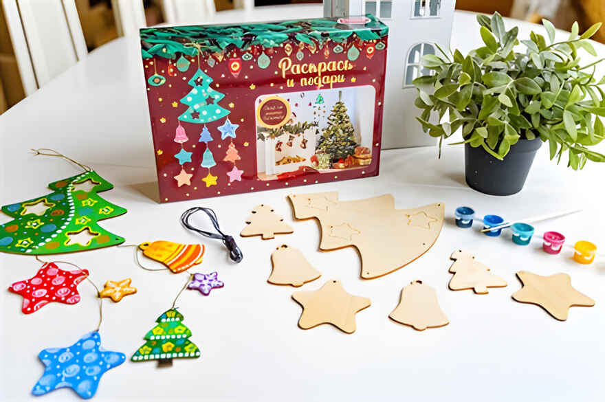 Набор для творчества. Новогодняя елка, арт. Dr-1003, производитель BUMBARAM (БУМБАРАМ), ISBN 462-0-03915-147-2, № 6