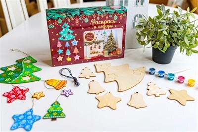 Набор для творчества. Новогодняя елка, арт. Dr-1003, производитель BUMBARAM (БУМБАРАМ), ISBN 462-0-03915-147-2, № 2