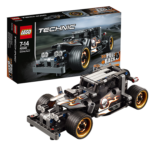 LEGO Technic 42046 Гоночный автомобиль для побега, производитель LEGO (ЛЕГО), ISBN 570-2-01559-094-5, № 1