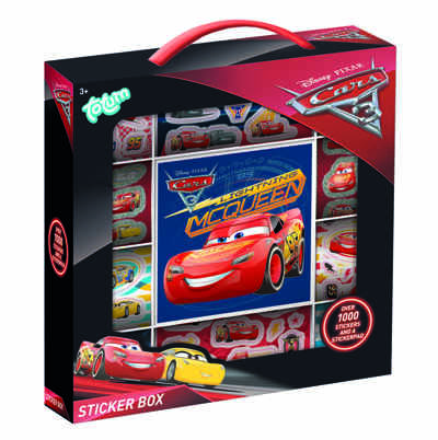 Набор наклеек Totum Cars sticker box 1000 шт., арт. 140233, производитель Totum (Тотум), ISBN 871-4-27414-023-3№ 1