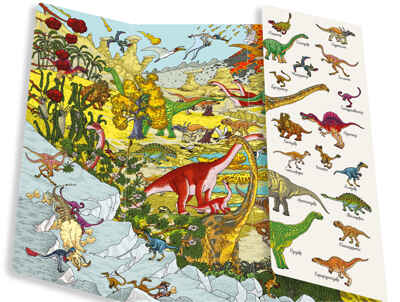 Динозавры. Найди и покажи, производитель Клевер (Clever) , ISBN 978-5-91982-416-9№ 5