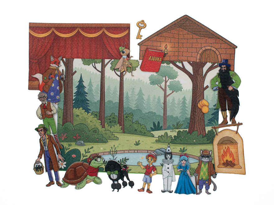 Золотой Ключик, арт. LIP 1410, производитель Веселые липучки LIP-LIP, ISBN 200-0-73819-118-4, № 1