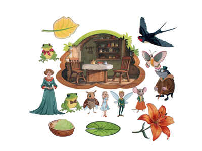 Дюймовочка, арт. LIP 1412, производитель Веселые липучки LIP-LIP, ISBN 200-0-73819-139-9№ 1