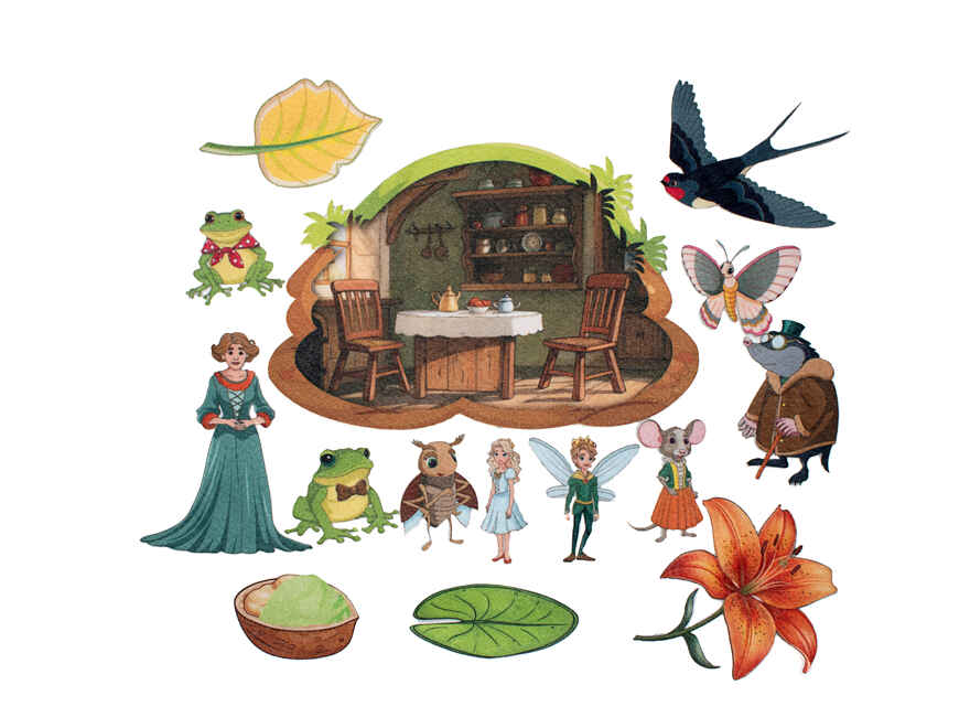 Дюймовочка, арт. LIP 1412, производитель Веселые липучки LIP-LIP, ISBN 200-0-73819-139-9, № 1