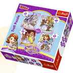 Trefl пазл 4 в 1 Счастливый день Софии, арт. 34247, производитель Trefl (Трефл), ISBN 590-0-51134-247-5, № 1