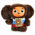 Мягкая игрушка Мульти-Пульти Чебурашка с пластмассовой мордочкой, озвученный, 17 см., арт. V85678/17A, производитель Симбат, ISBN 462-0-00203-898-4, № 2