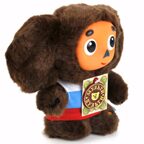 Мягкая игрушка Мульти-Пульти Чебурашка с пластмассовой мордочкой, озвученный, 17 см., арт. V85678/17A, производитель Симбат, ISBN 462-0-00203-898-4, № 3