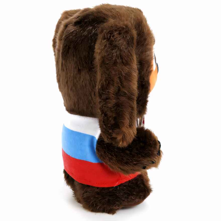 Мягкая игрушка Мульти-Пульти Чебурашка с пластмассовой мордочкой, озвученный, 17 см., арт. V85678/17A, производитель Симбат, ISBN 462-0-00203-898-4, № 4