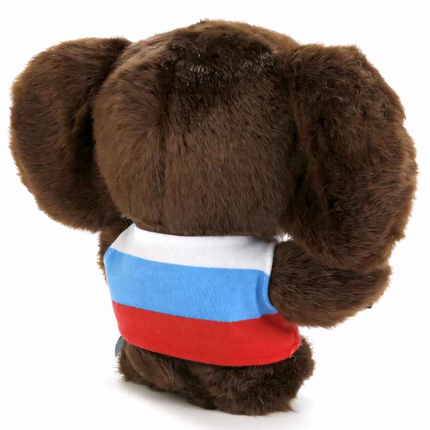 Мягкая игрушка Мульти-Пульти Чебурашка с пластмассовой мордочкой, озвученный, 17 см., арт. V85678/17A, производитель Симбат, ISBN 462-0-00203-898-4, № 5