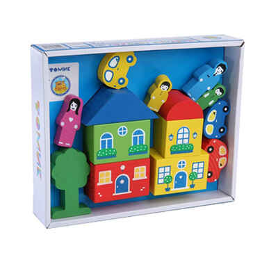 Конструктор Цветной городок Синий 14 деталей, арт. 8688-6, производитель Томик, ISBN 460-7-05756-131-5№ 2