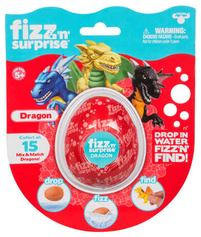Шипучее яйцо FIZZ N Surprise «Драконы», производитель Moose (Мауз), ISBN 63-0-99619-089-0№ 1