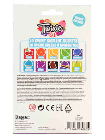 Ароматизированные тонкие фломастеры Twixie Super Tip  смываемые (10 шт.), арт. 7086, производитель Kangaru toys, ISBN 817-1-47027-086-5№ 2