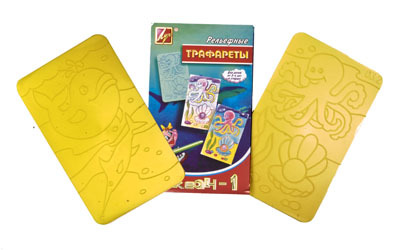 ЛУЧ Трафарет рельефный Океан 1, арт. 14С 1041-08, производитель Луч, ISBN 460-1-18500-515-4, № 1