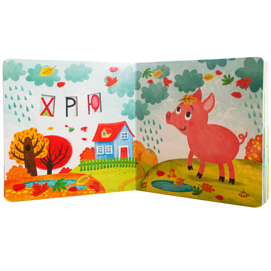 В деревне (Загадки в окошках), книга c окошками, производитель МОЗАИКА kids , ISBN 978-5-43151-593-4, № 3
