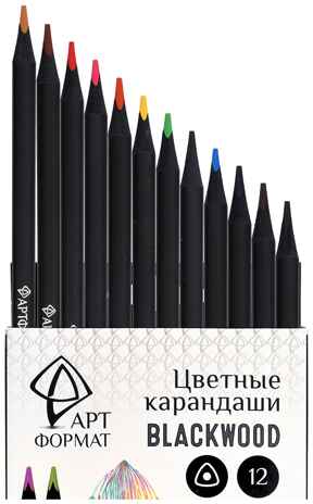 Набор цветных карандашей Blackwood 12 цвев трехгранные, арт. AF03-051-12, производитель ФАРМ, ISBN 460-2-72310-224-3№ 3