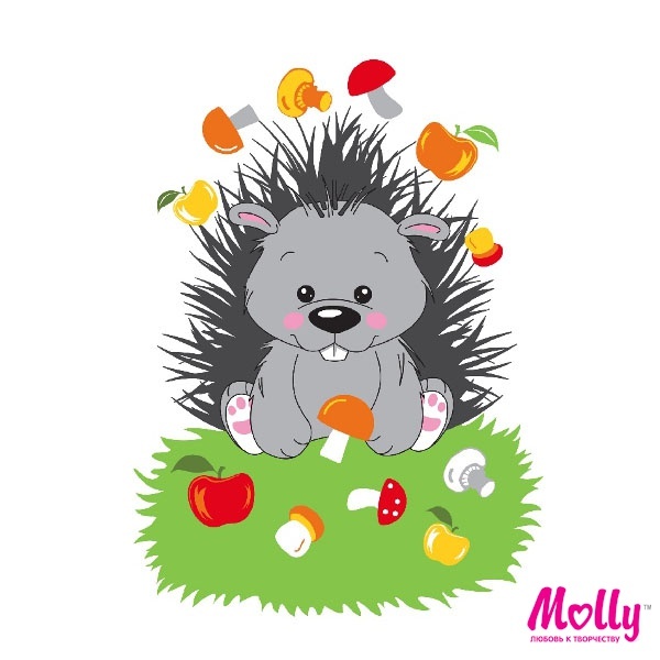 Набор юного художника Маленький грибник 20х30, 10 цветов (Molly), арт. CX3124/1, производитель СильверТойз, ISBN 692-0-14087-461-0, № 1
