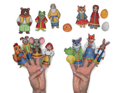 Сказки 5 в 1. Новый Пальчиковый театр, арт. LIP1416, производитель Веселые липучки LIP-LIP, ISBN 200-0-73819-144-3№ 1