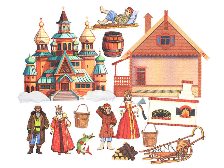 По щучьему велению, арт. LIP 1399, производитель Веселые липучки LIP-LIP, ISBN 460-9-21800-397-9, № 1