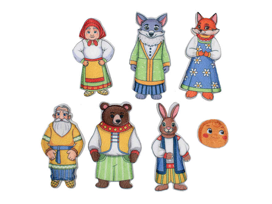 Колобок 2.0 Пальчиковый театр, арт. LIP1413, производитель Веселые липучки LIP-LIP, ISBN 462-0-44696-049-0, № 1