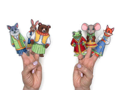 Теремок 2.0 Пальчиковый театр, арт. LIP1414, производитель Веселые липучки LIP-LIP, ISBN 462-0-44696-050-6№ 1