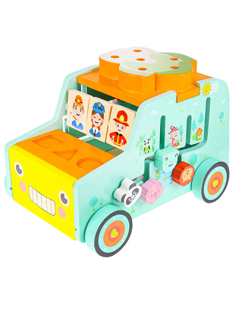 Деревянный игровой центр Машинка, арт.ИД-2768, производитель Рыжий кот, ISBN 468-0-08842-768-3, № 5