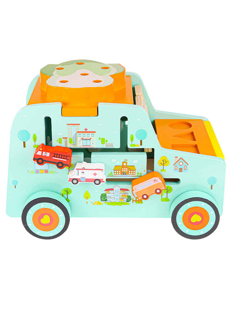 Деревянный игровой центр Машинка, арт.ИД-2768, производитель Рыжий кот, ISBN 468-0-08842-768-3, № 7