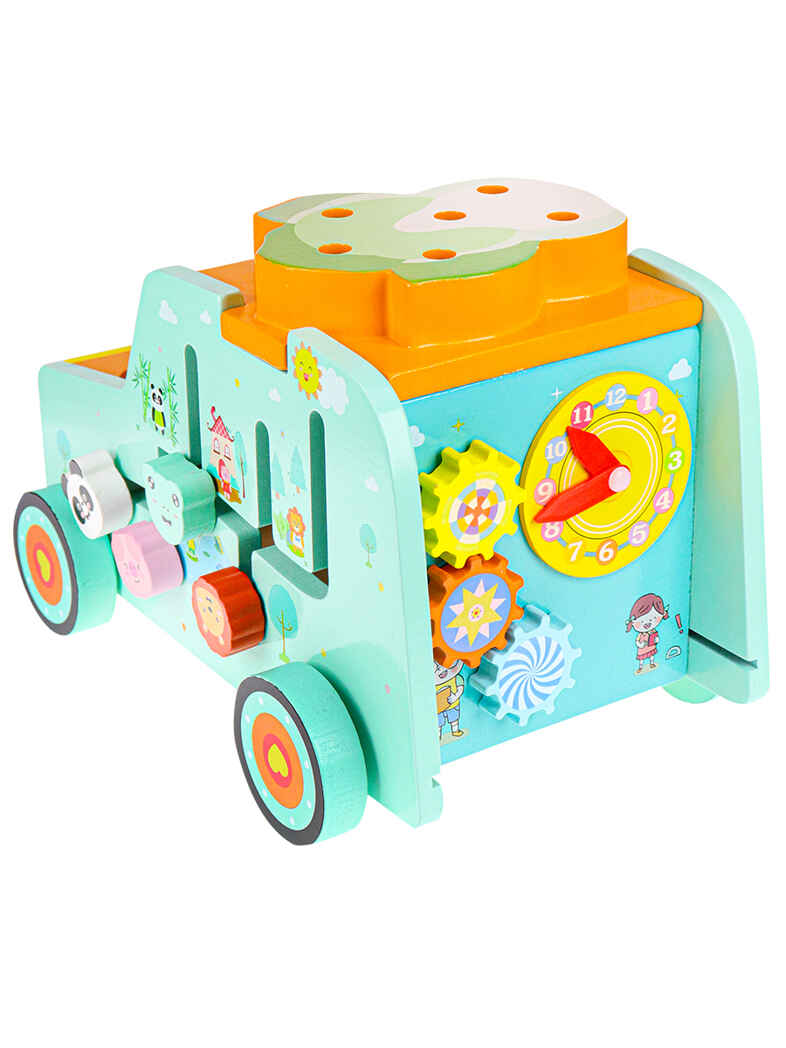 Деревянный игровой центр Машинка, арт.ИД-2768, производитель Рыжий кот, ISBN 468-0-08842-768-3, № 8
