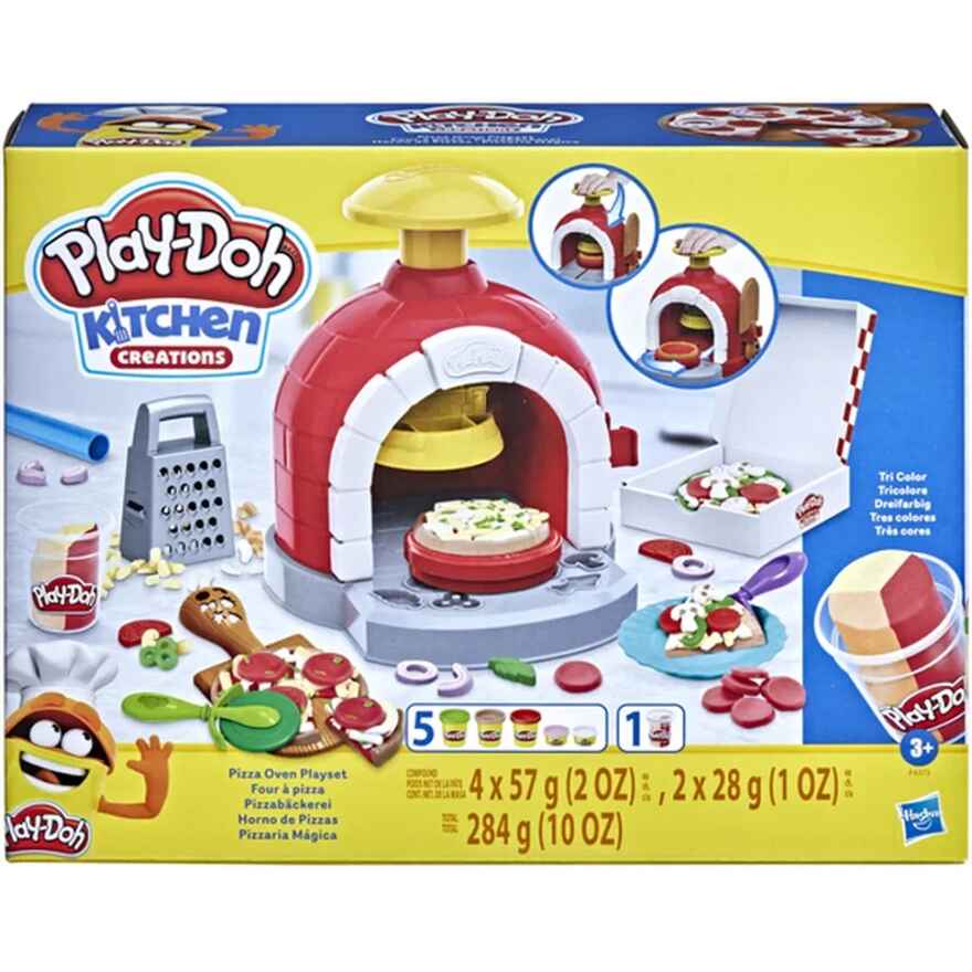 Набор с массой для лепки PLAY-DOH &quot;Печём пиццу&quot;, арт. F43735L0, производитель Hasbro (Хасбро), ISBN 501-0-99395-439-1, № 1