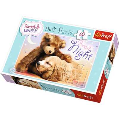 Trefl пазл Сладкие и прекрасные, Спокойной ночи, 60 элементов, арт. 17270, производитель Trefl (Трефл), ISBN 590-0-51117-270-6№ 1
