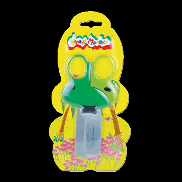 Каляка-Маляка Ножницы детские Фрогги, 14 см., арт. НДФ, производитель ФАРМ, ISBN 460-2-72302-445-3, № 1