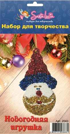 Елочное украшение Дед Мороз, арт. 2043, производитель SANTA LUCIA (САНТА ЛЮЧИЯ), ISBN 462-3-72153-868-1№ 1