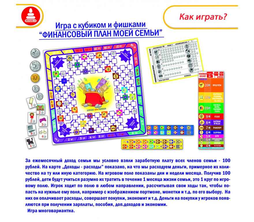 Азбука финансовой грамотности. О семейном бюджете, арт. С-125, производитель Малыш и К, ISBN 460-7-02050-029-7, № 3
