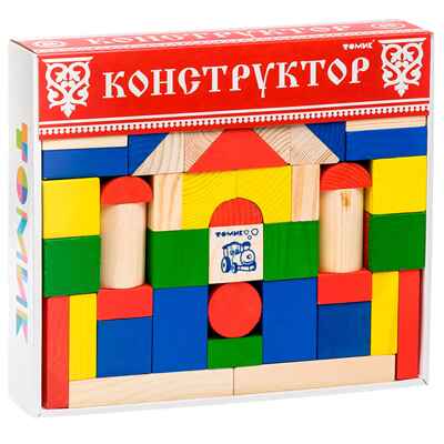 Конструктор Цветной 65 деталей, арт. 6678-65, производитель Томик, ISBN 690-7-89448-000-7№ 1