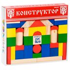 Конструктор Цветной 65 деталей, арт. 6678-65, производитель Томик, ISBN 690-7-89448-000-7, № 1