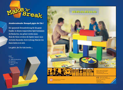 Настольная игра Make'n'Break (Рус.), производитель Ravensburger, ISBN 400-5-55626-367-7№ 2