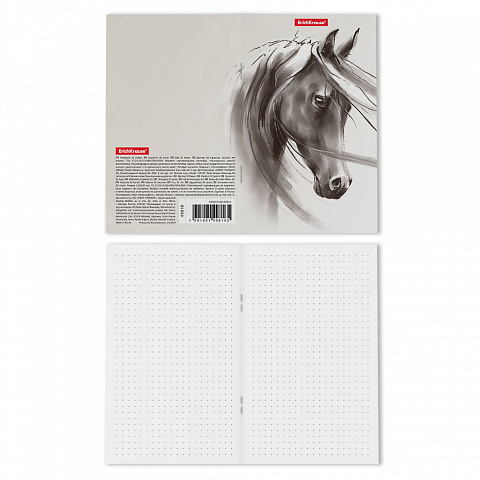 Записная книга на скобе Wild Horse, 112х181 мм, 32 листа, в точку, арт. 49816, производитель ErichKrause® (Эрих Краузе), ISBN 460-1-92149-816-5, № 3