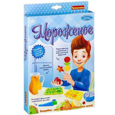 Творческий набор Мороженое 5 экспериментов Французские опыты Науки с Буки , арт. ВВ2598, производитель Bondibon (Бондибон), ISBN 489-5-13602-510-4№ 1